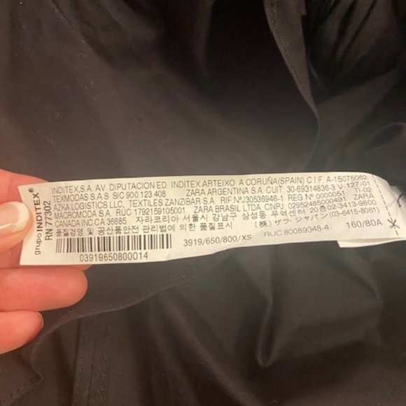 Black Zara Tie Crop Top - Picture 5 of 6